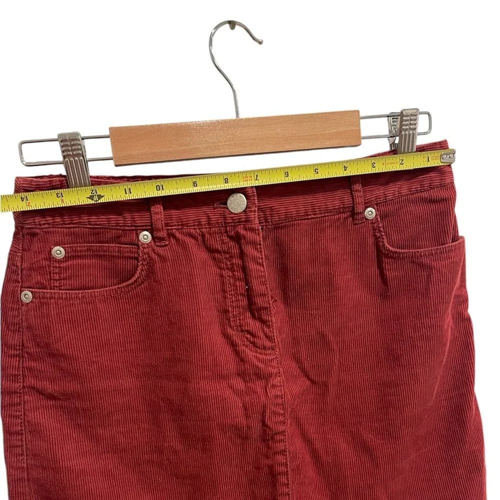 J. Crew burgundy Corduroy Mini Skirt size 0 - Picture 5 of 6